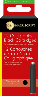 Manuscript Ink Cartridges - Black (Pack of 12)
